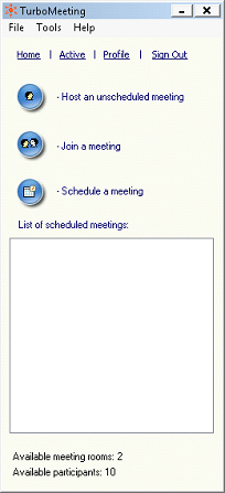 meeting control pane