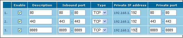 firewall configuration